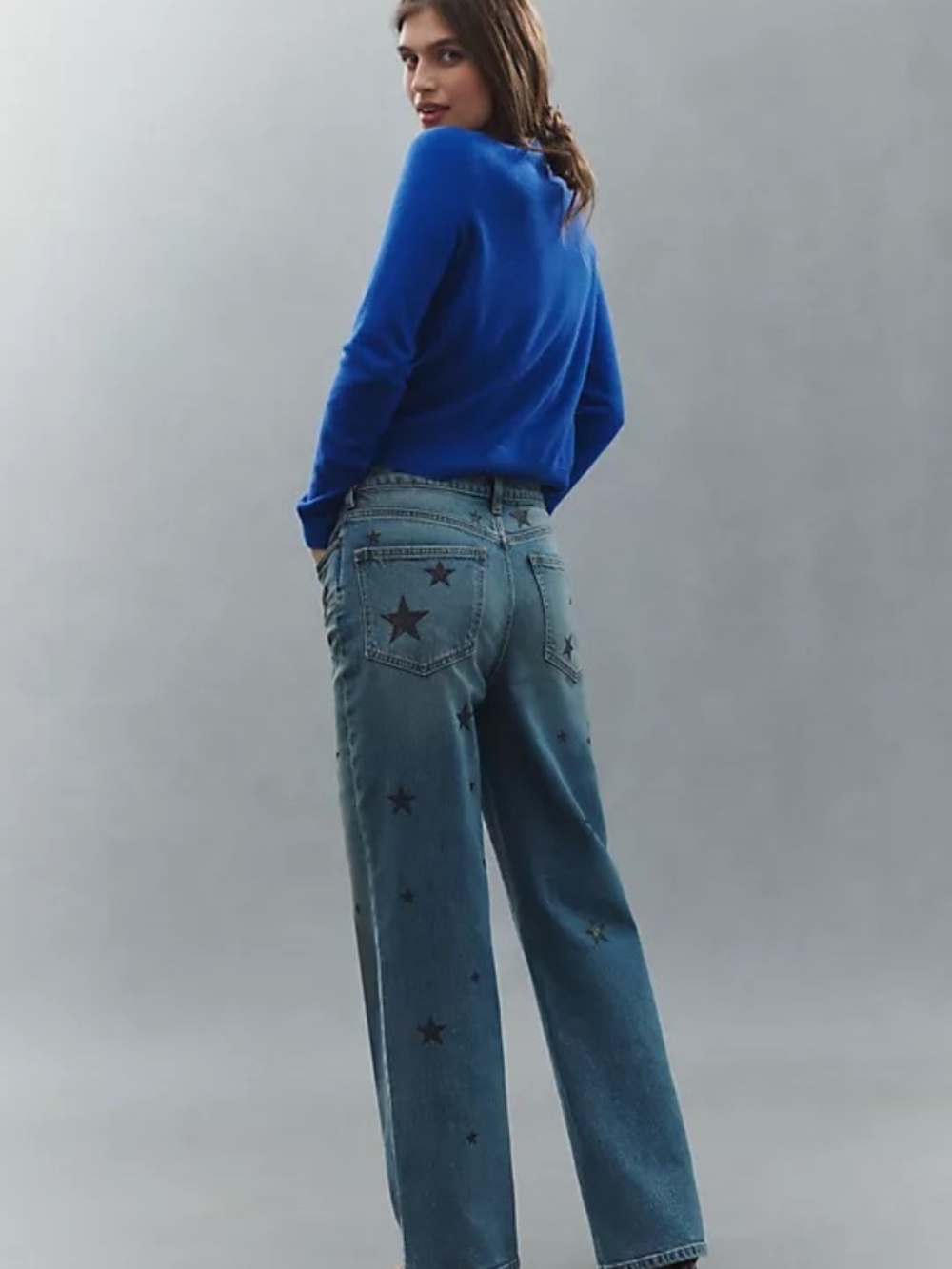 Anthropologie Pilcro Austyn High-Rise Cuffed Wide-Leg Jeans Sz 26 NWT - Picture 5 of 11
